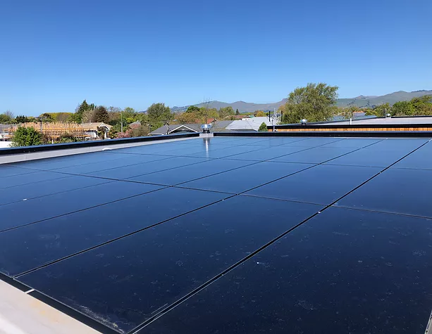 large building solar roofing